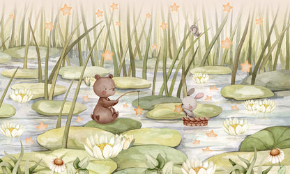 Starry Pond mural wallpaper design — premium wallpaper by Artehub Egypt