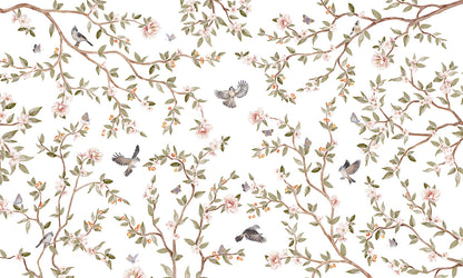Summer Roses European mural wallpaper design for kids room — Artehub Egypt