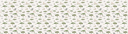 Sunny Savannah - White European wallpaper motif design for kids room — Artehub Egypt