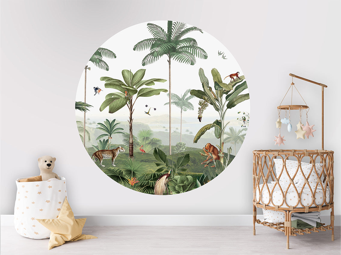 Thrilling Tropics wall circle sticker by Artehub