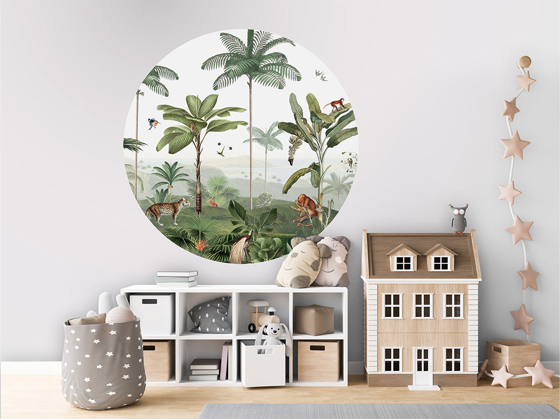 Thrilling Tropics wall circle sticker by Artehub