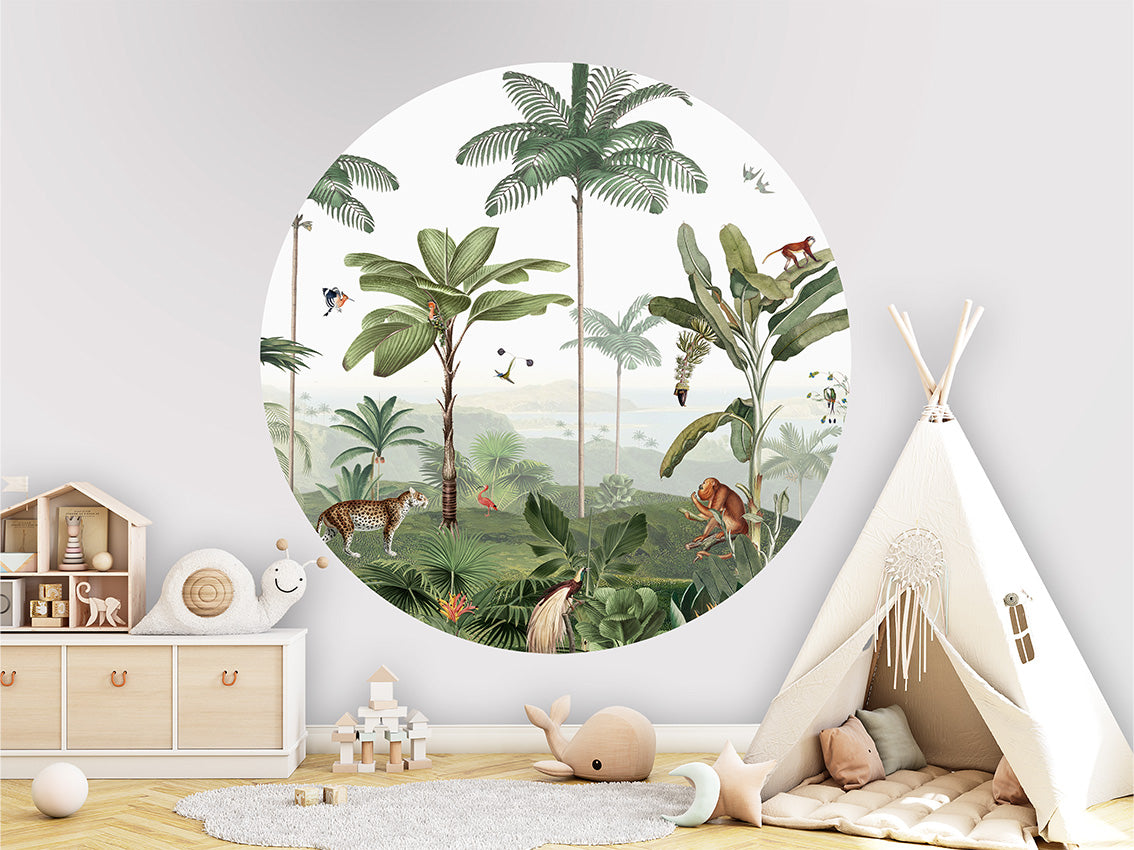 Thrilling Tropics wall circle sticker by Artehub