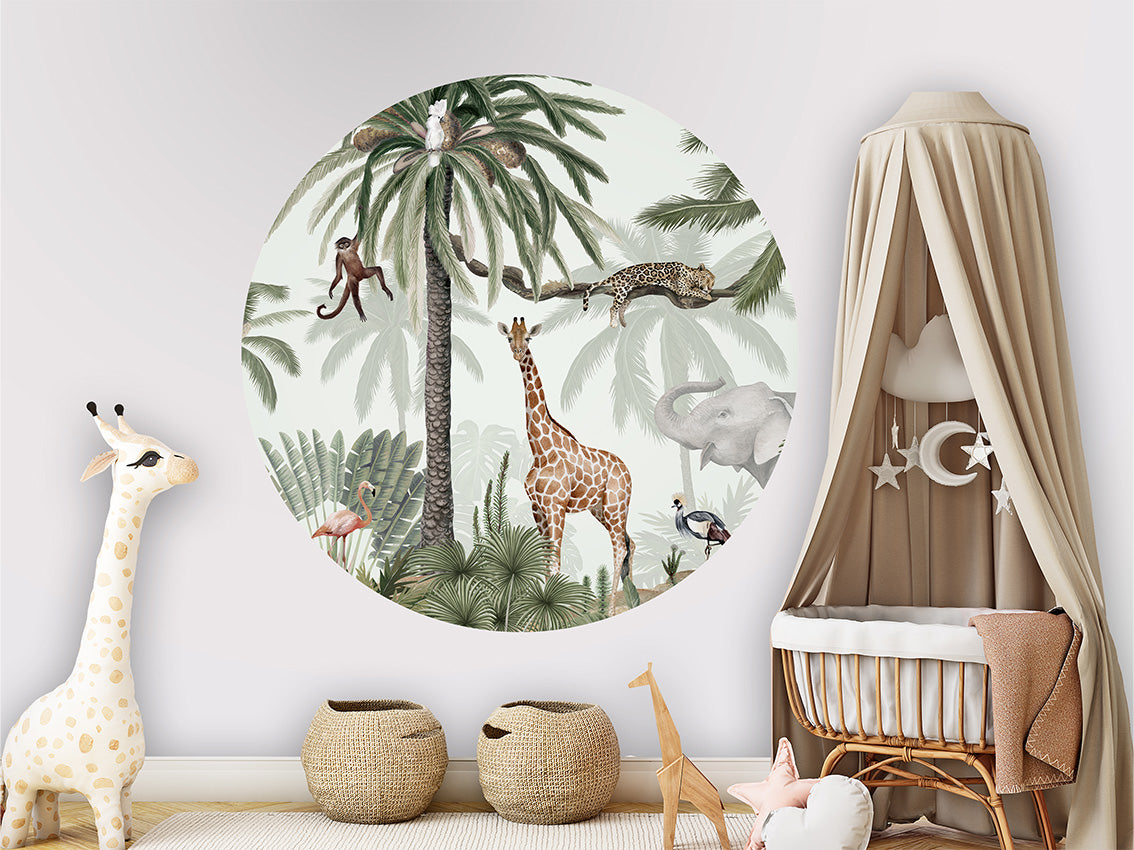 Tropical Jive wall circle sticker by Artehub