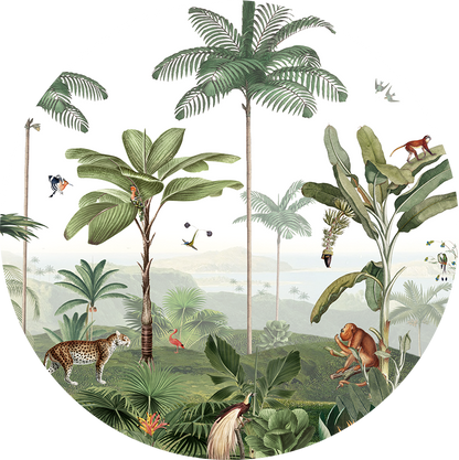 Thrilling Tropics wall circle sticker by Artehub