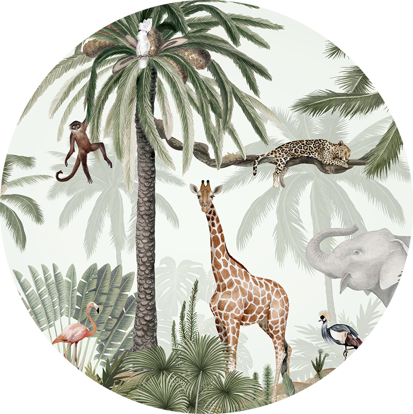 Tropical Jive wall circle sticker by Artehub