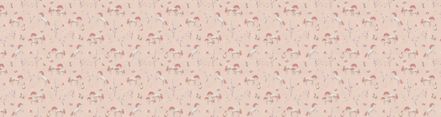 Unique Unicorn Pink European motif wallpaper design for kids room — Artehub Egypt
