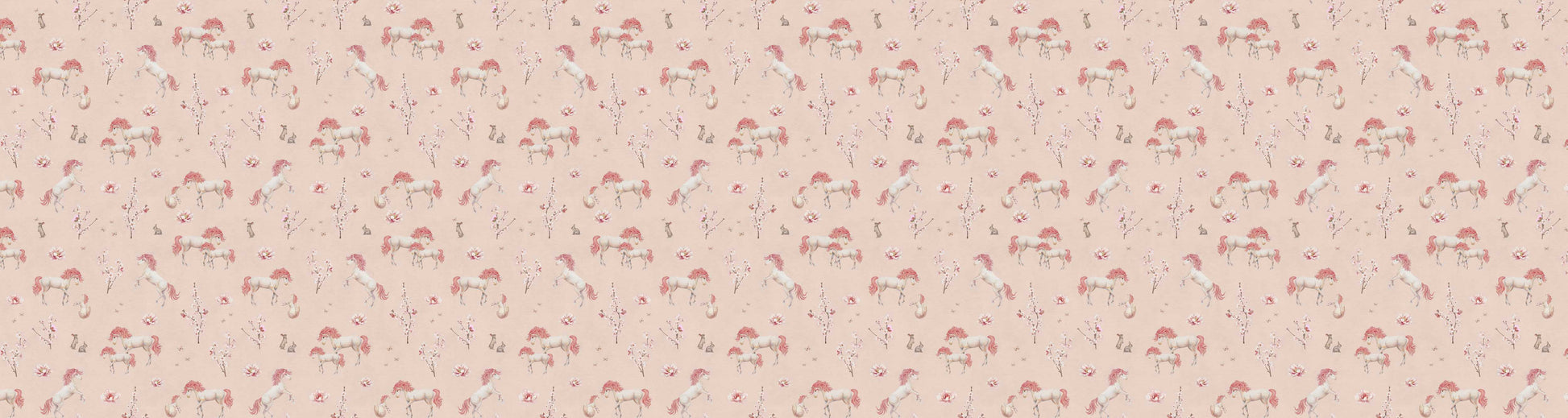 Unique Unicorn Pink European motif wallpaper design for kids room — Artehub Egypt