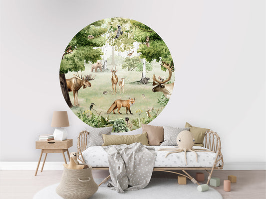 Woodland Wonders wall circle sticker by Artehub