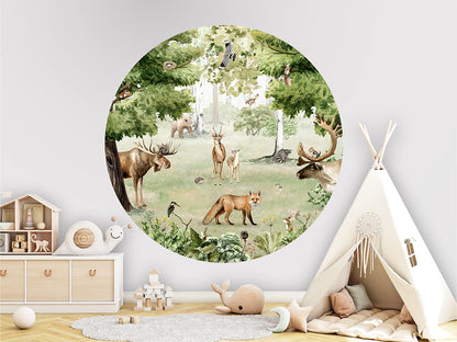 Woodland Wonders wall circle sticker by Artehub
