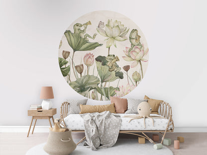 Water Lily Orchestra wall circle sticker by Artehub