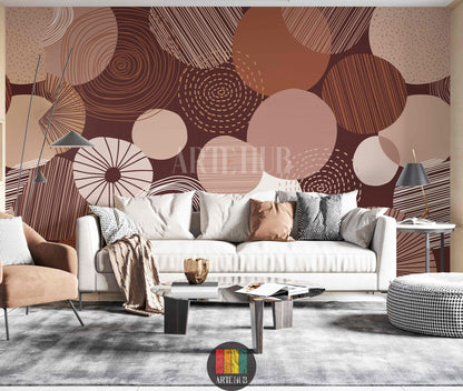 Abstract Circular Wallpaper for Modern Living Room Decor in Egypt
ورق حائط مودرن بتصميم دوائر تجريدية لغرفة معيشة عصرية في مصر
room: living room