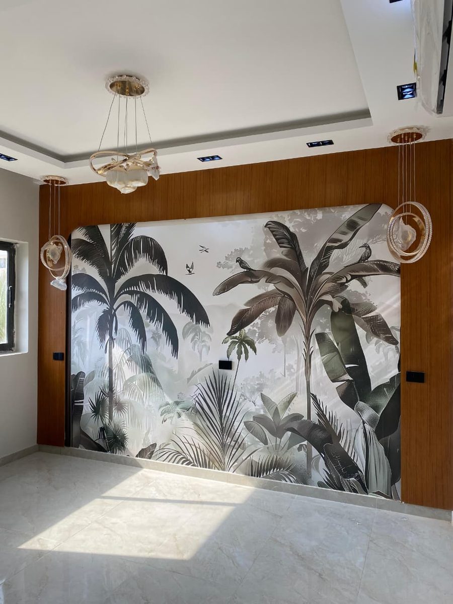 Same wall after wallpaper