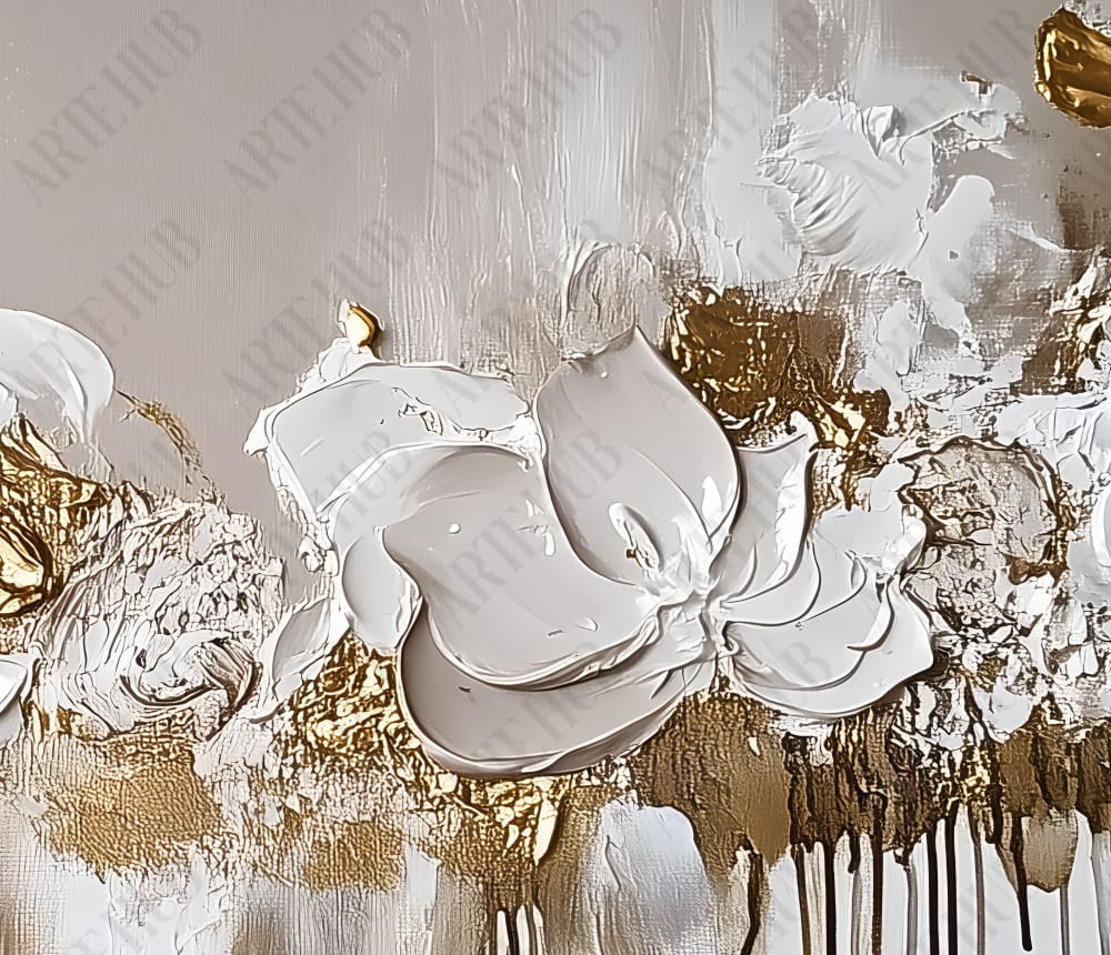 Golden Bloom Symphony canvas