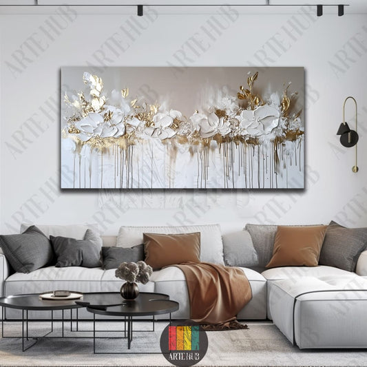 Golden Bloom Symphony canvas