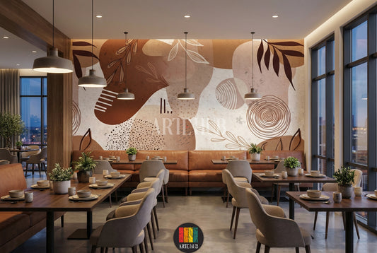 Abstract Boho Wallpaper for Modern Egyptian Bedroom Decor
ورق حائط بوهيمي عصري لديكور غرف النوم في مصر
room: restaurant