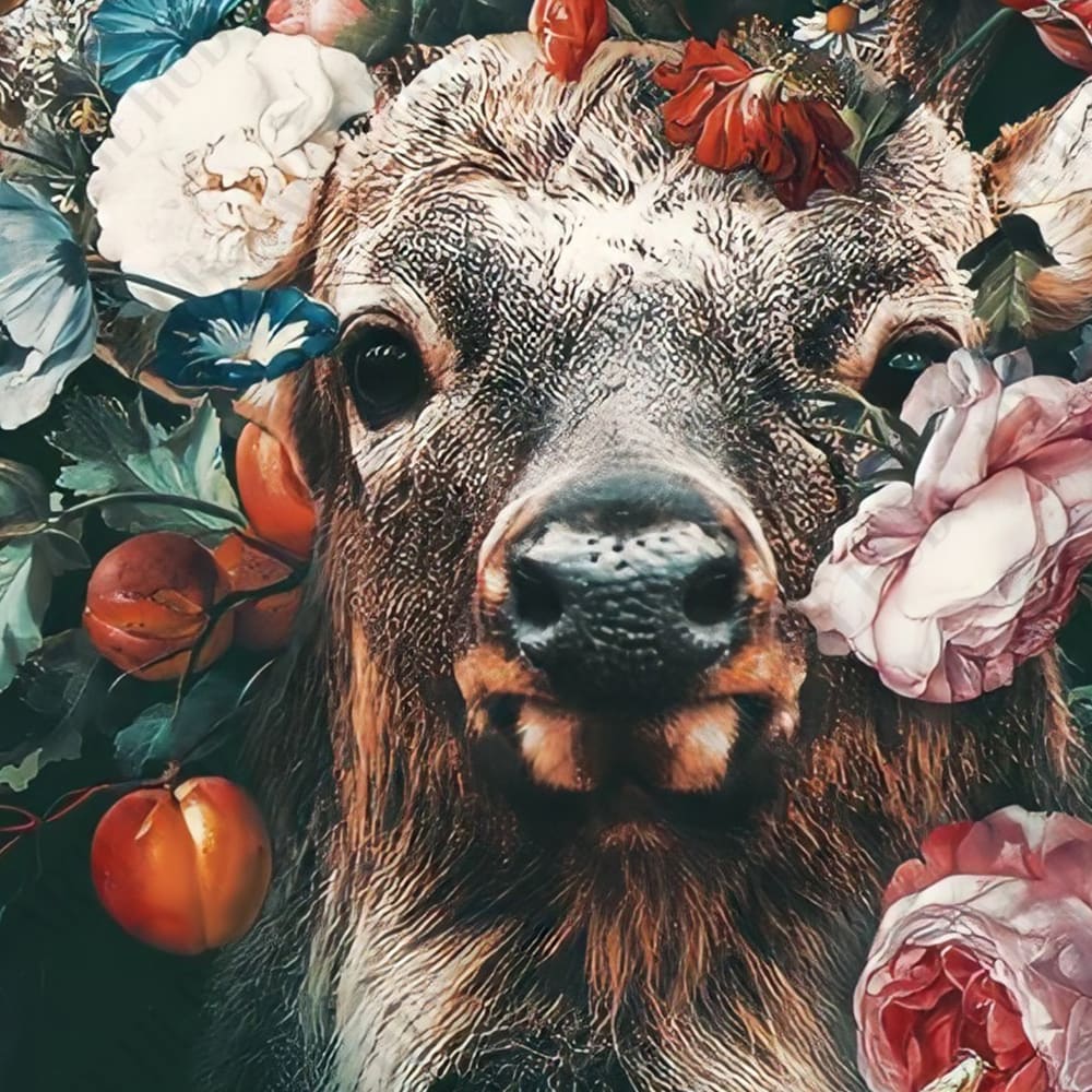 The cute deer canvas