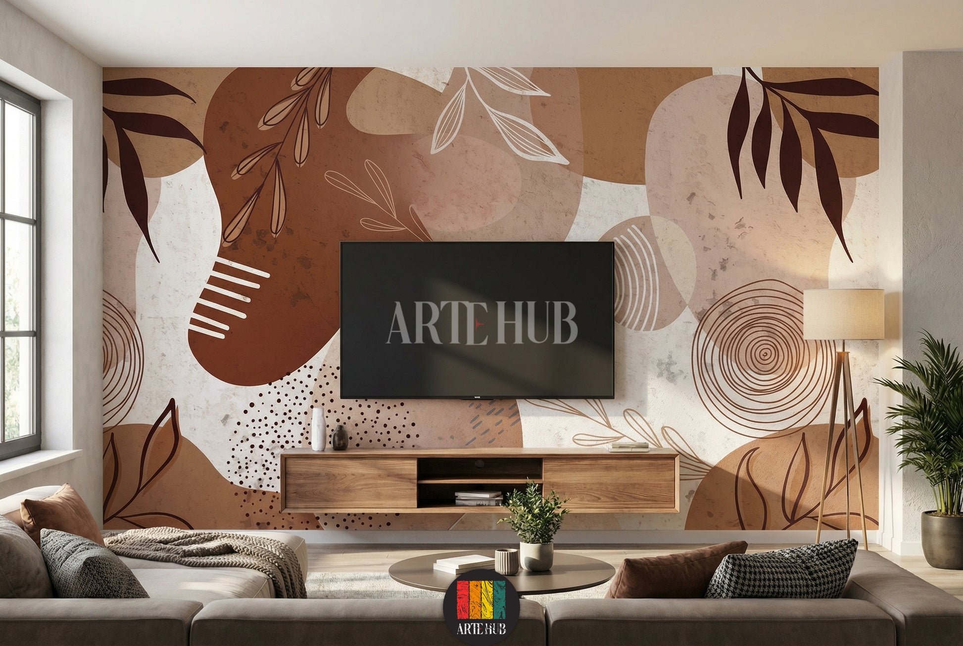 Abstract Boho Wallpaper for Modern Egyptian Bedroom Decor
ورق حائط بوهيمي عصري لديكور غرف النوم في مصر
room: tv