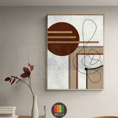 Warm natural tones, Brown and beige minimalist